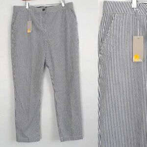 Boden Blue & White Pinstripe Pants